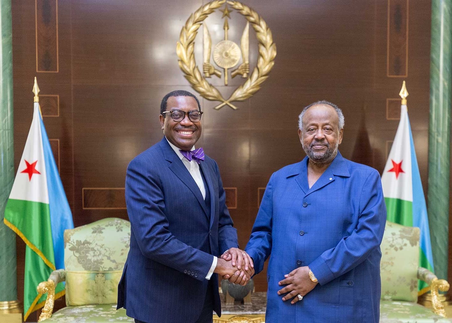 Adesina and President Guelleh discuss ways of transforming Djibouti’s economy 썸네일