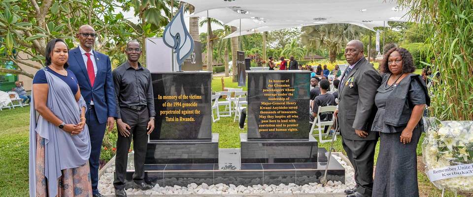 Ghanaian university unveils monument honouring Genocide victims 썸네일